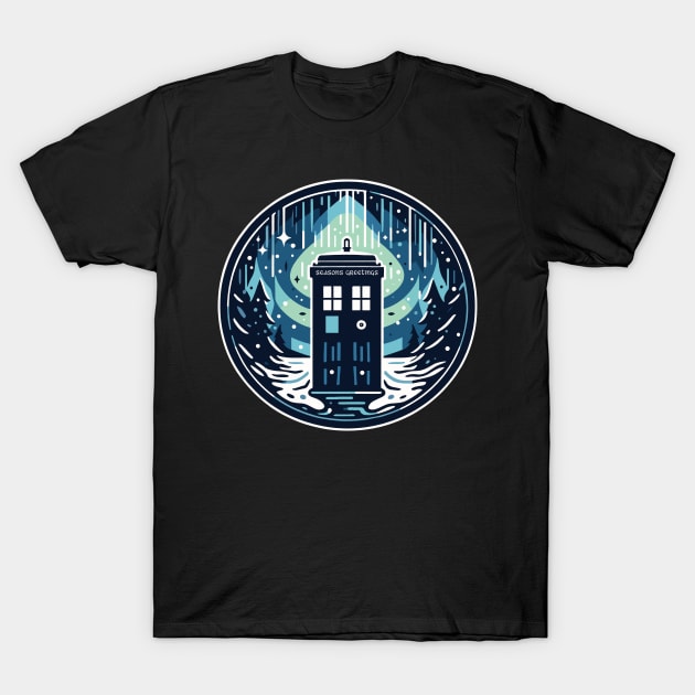 Tardis Greetings T-Shirt by katmargoli